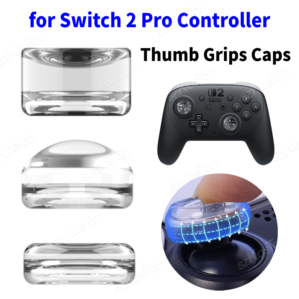 Gaming Accessories Nintendo Switch - Przezroczyste nakładki na kciuki do kontrolera