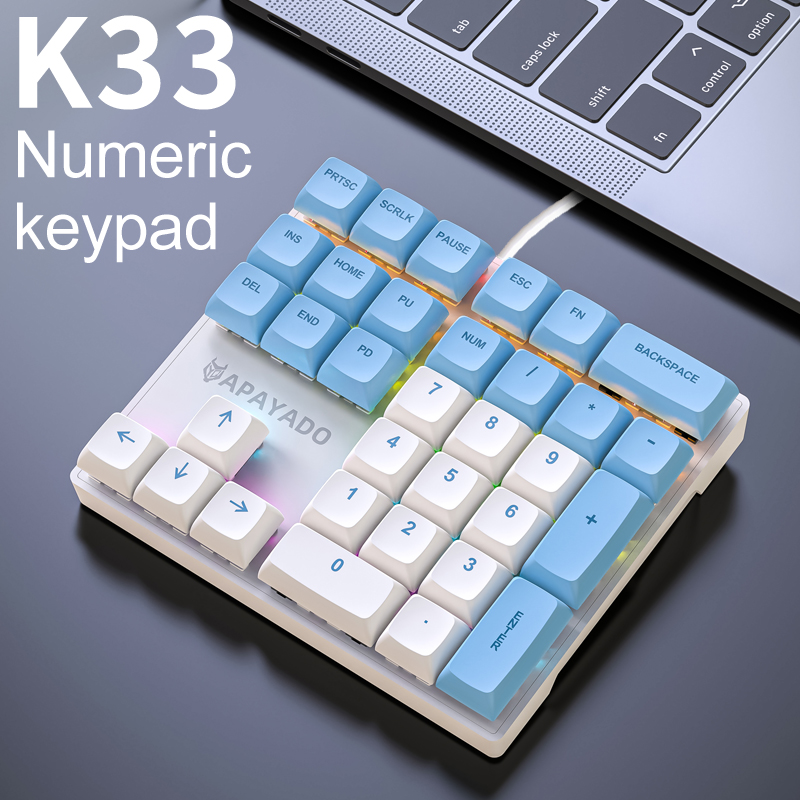Keyboard Numpad Separate - Kompaktowa klawiatura numeryczna K33, przewodowa klawiatura