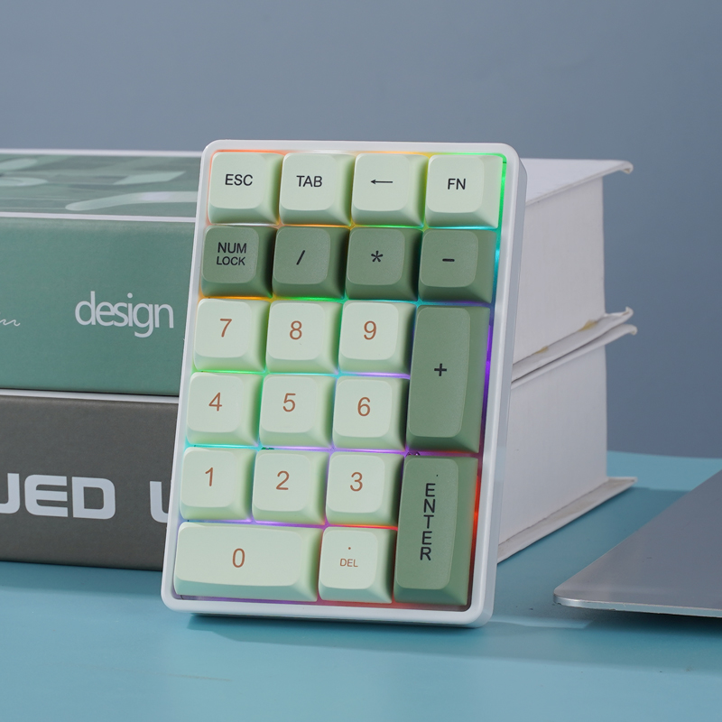 Keyboard Numpad Separate - FREEWOLF K21 Bezprzewodowa Mechaniczna Klawiatura Numeryczna