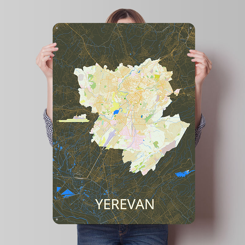 Mapa miasta Erevana, blaszany  – Gaming Accessories Retro recenzja i cena
