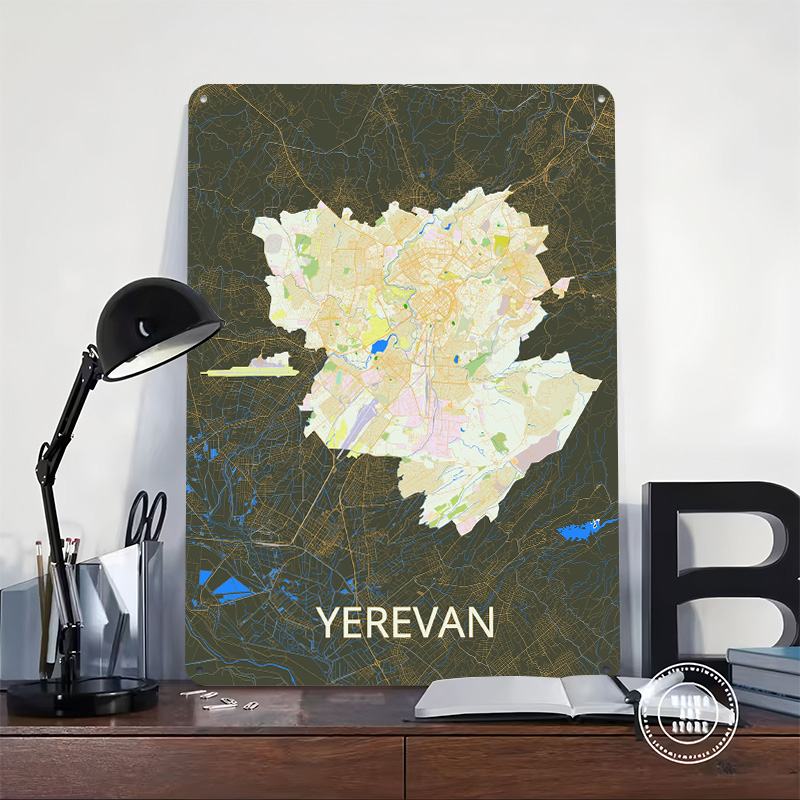 Mapa miasta Erevana, blaszany  – Gaming Accessories Retro recenzja i cena