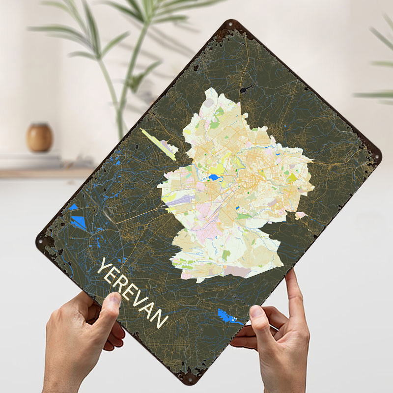 Mapa miasta Erevana, blaszany  – Gaming Accessories Retro recenzja i cena