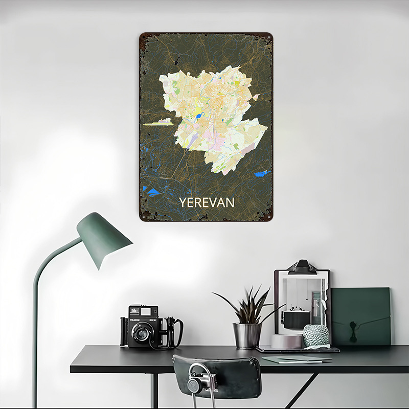 Mapa miasta Erevana, blaszany  – Gaming Accessories Retro recenzja i cena