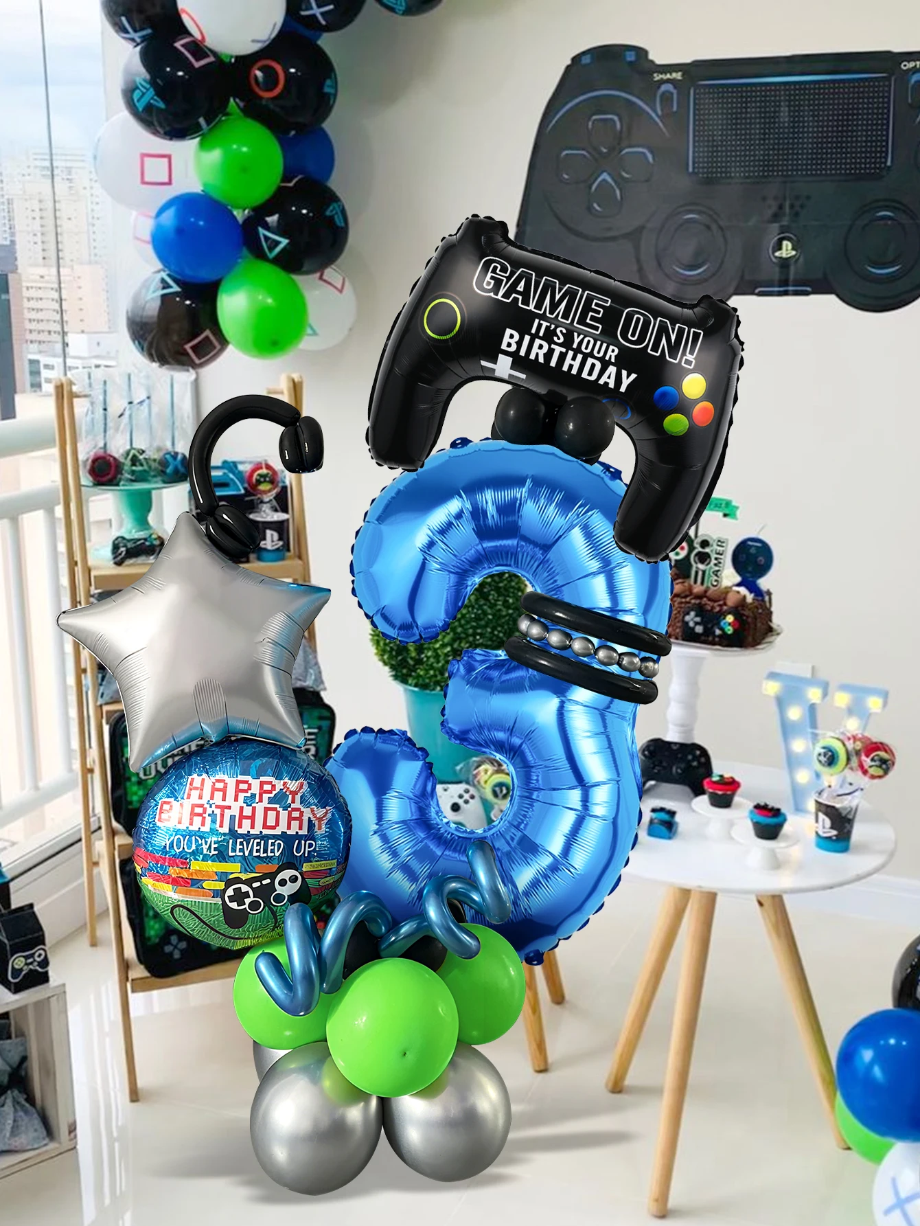 Zestaw balonów urodzinowych z  – Gaming Accessories For Room recenzja i cena